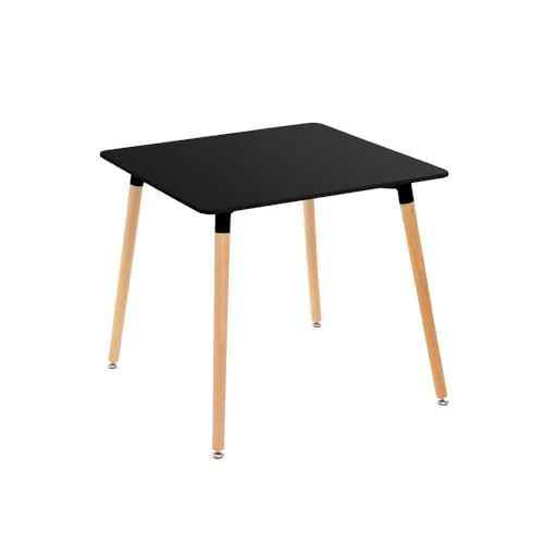 Table d'appoint en bois MDF noir table basse bout de canapé design DRW