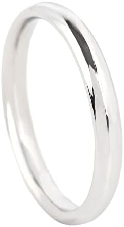 （23:30時点） [エスコート] サージカルステンレス 316L 各種カラー シンプル 細身 リング アレルギー対応 サイズ (シルバー, 18)