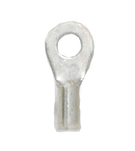 22-18 AWG Non-Insulated #4-6 Stud Ring Terminal - Butted Seam (100/Pkg.)