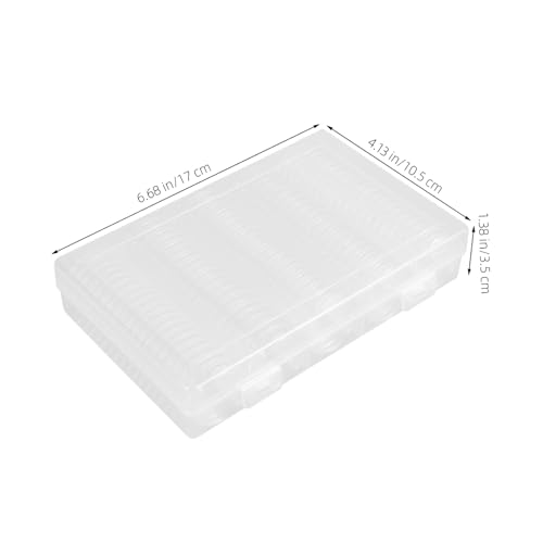 Caja organizadora para cápsulas de monedas de plástico miniatura 2