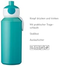 Mepal - Lunch Set Campus - Lunch Set For Children with Pop-up Drink Bottle & Lunch Box - Lunch Set For School or On The Go - BPA-free - 400 ml + 750 ml - Dino.