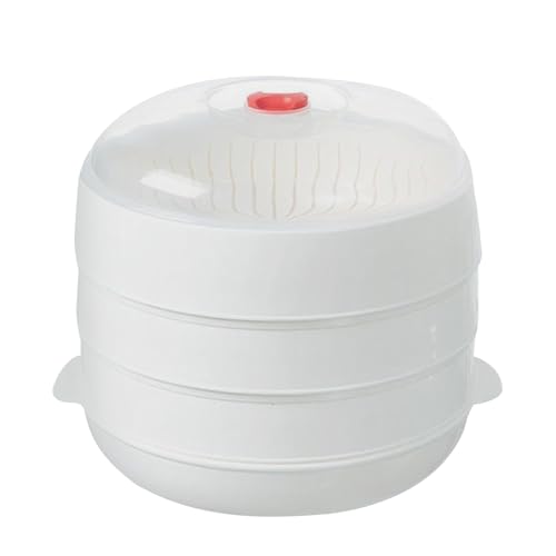 Vaporizador para microondas – ABS, vaporizador de patatas, bandeja para microondas, bandeja de tapa para horno microondas, recipiente para preparar alimentos, uso para platos, comidas, cocina