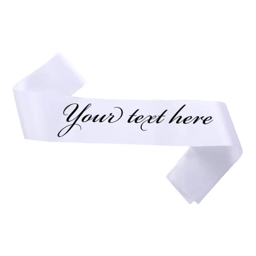 Personalized Birthday Sash for Women and Girls, Custom Sashes for 21st, 40th, 50th Birthday Celebrations