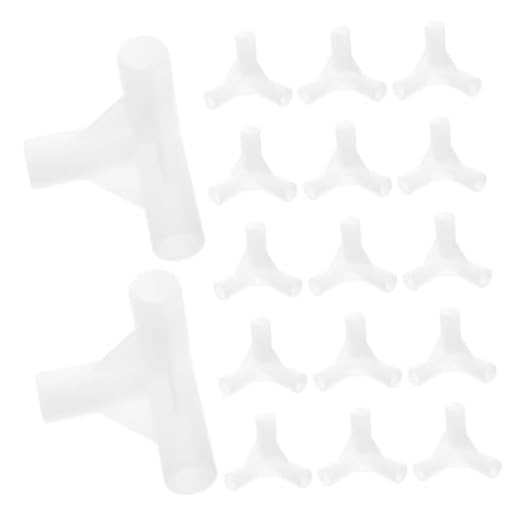 Yardwe 20 Piezas De Juntas En T Para Cenadores Para Tienda De Campaña Y Juntas De Tubería Para Invernadero Para Tienda De Campaña