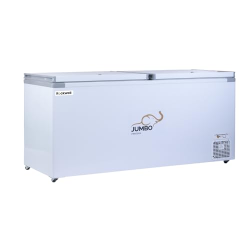 Image of Rockwell 650DDU Double Door 5 Star Convertible Deep Freezer | Fast Cooling, Low Power Consumption, 4 Year Warranty, Energy Efficient, Great for Homes & Small Businesses, Dual Mode Use