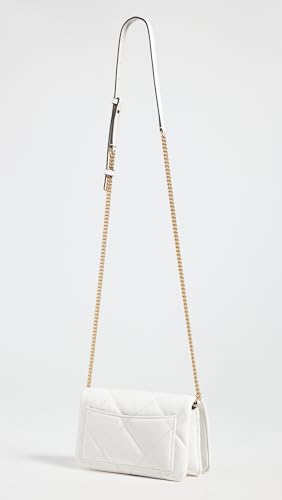 Tory Burch Women's Kira Diamond Quilt Chain Wallet, Blanc, White, One Size4