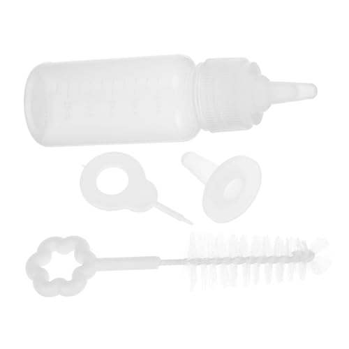 Sosoport 4 Sets Silicone Pet Nursing Bottle Puppy Feeding Milk Bottle Newborn Feeder Kitten Puppy Lightweight Easy to