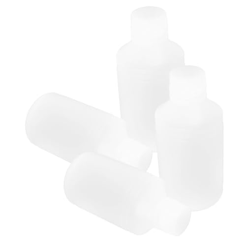 Alipis 500ml Small Round Plastic Bottles Ink Water Sample Bottles Sealing Lids Plastic Containers for Liquid Storage