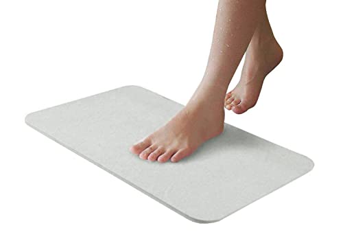 Yoassi Tapis de Bain, Tapis Diatomite Antidéparant Séchage Rapide et Super Absorbant d eau pour Salle de Bain