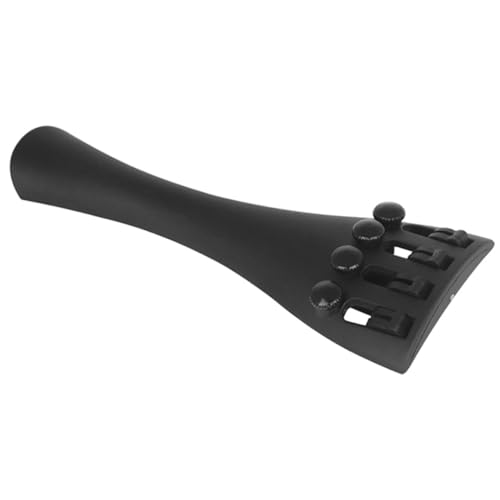 Parliky Cordal de Violín 4/4 de Fibra de Carbono 4 Afinadores Finos Integrados Puente para Violín Ajustable Accesorio para Instrumento de Cuerda Mejora Afinación y Sustain