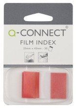 Q-Connect Index 25 x 43 mm Red