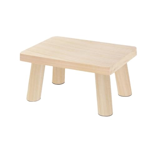 Taburete de madera y escalera de mano para cocina o sala de estar 2