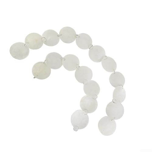 Cortina colgante de cuentas de cristal con acabado de concha de 1 metro para decoración de puerta de entrada