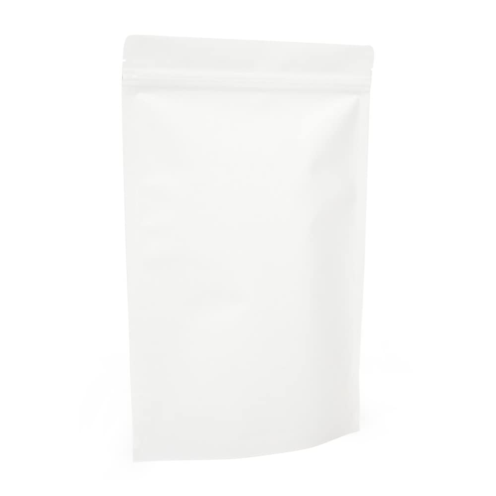 Evg White Evergreen Goods 200X300mm Kraft Ziplock Bags, Reusable, Foil Lined & Heat Sealable Food Pouches For Food Storage, Coffee, Tea, Beans, Nuts, Dried Fruits