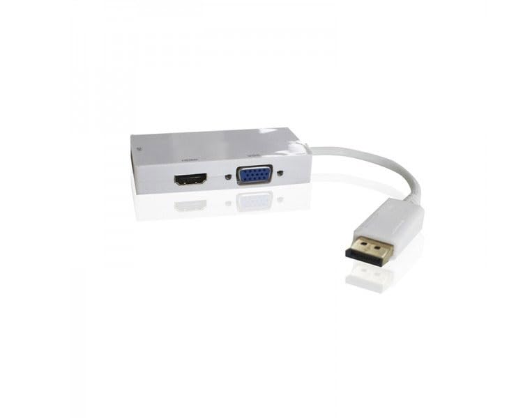Adaptateur displayport vers hdmi vga dvi 4k convertisseur multiport haute definition