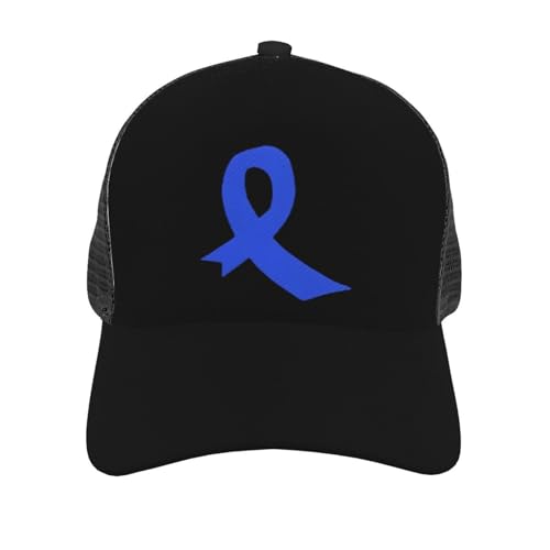 Colorectal Cancer Awareness Mesh Baseball Cap - Classic Adjustable Peak Cap, Trucker Hat for Men & Women2