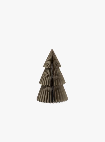 Taupe Paper Decorative Tabletop Tree (9")