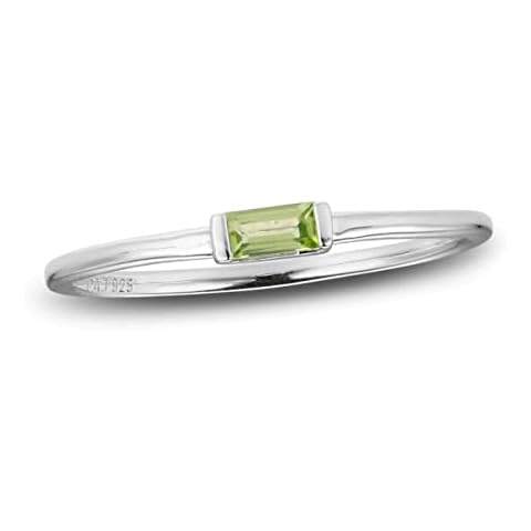 Bague en argent 55Carat avec péridot Cover