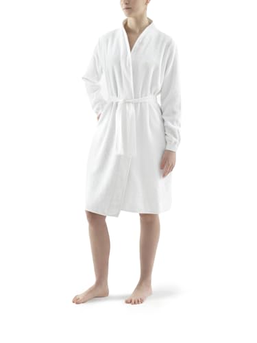 Peignoir ajusté blanc taille S idéal après le spa et bain - 3