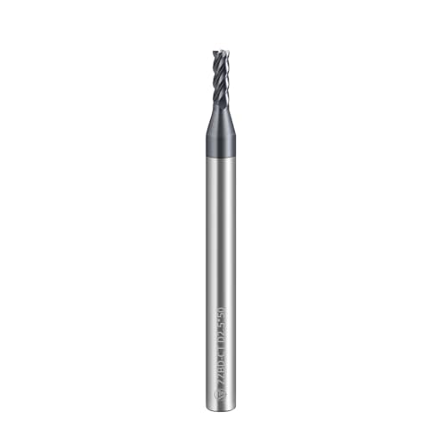 Image of Carbide Square End Mills-4 Flute HRC60 TiALSiN Coated,for Milling Alloy Steels, Hardened Steel, Metal etc.1 Pcs 2.5x50mm