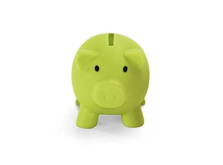 PVC Piggy Bank with Soft Body in Vivid Colours, Original Small Children's Box, Lightweight and Sturdy Travel Box (Lime Green) - Image 3