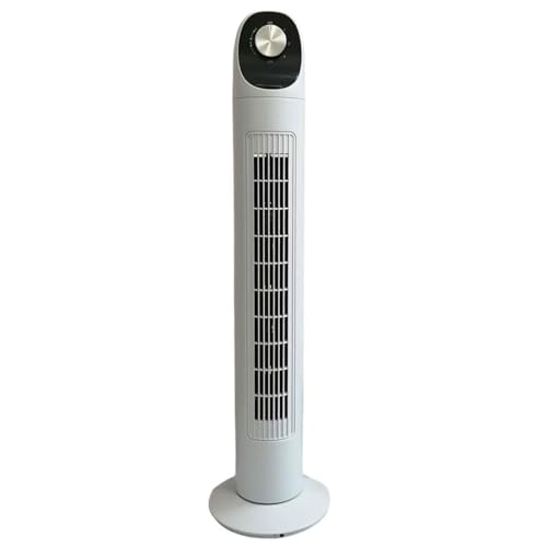 GWFBLID Ventilador Silencioso de Torre Ventiladores Silencioso de Pie para con Mando a Distancia Ventilador sin Aspas con 3 Velocidades Temporizador de 7.5 Horas Rotación de 80°para Oficina