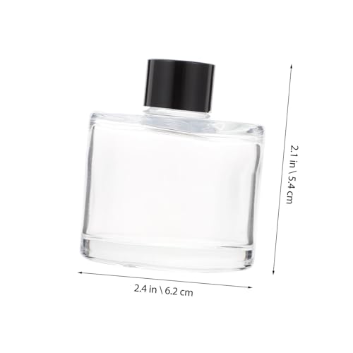 Botellas Difusoras de Aceite Esencial 50ml Yardwe con 10 Varillas Negras 16cm miniatura 2