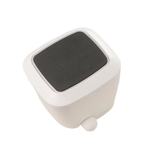 Compact Coffee Machine Accessory: Mini Knock Box with Rubber Bar - 0.7L Espresso Grounds Container & Anti-Slip Waste Bin in Yellow