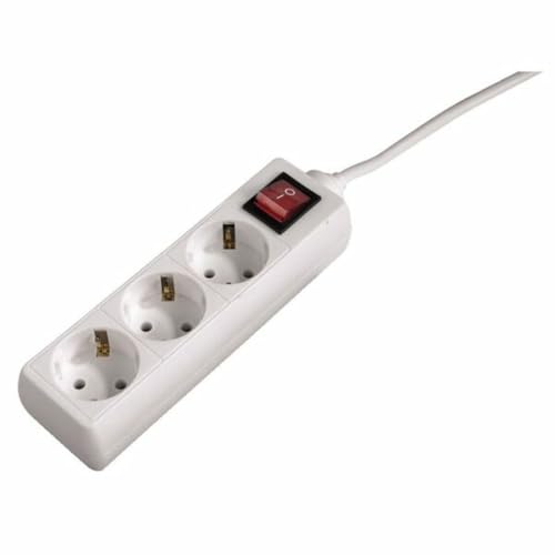 Hama Regleta, 3 Tomas, Interruptor, 1,4 m, Blanco