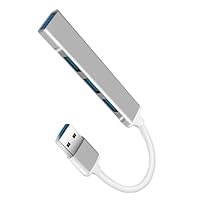 Hub USB 3.0 SuperSpeed 4 Portas – 5 Gbps, Plug‑and‑Play, Compacto e Portátil – Ideal para Notebooks, HDs, Teclado e Mouse