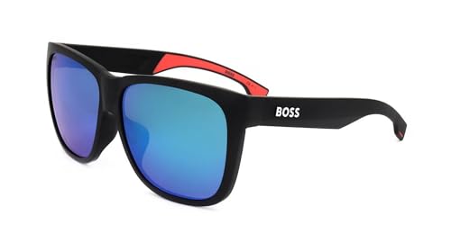 Image of Hugo Boss BOSS 1453/F/S Matte black red 61/14/145 MAN Sunglasses