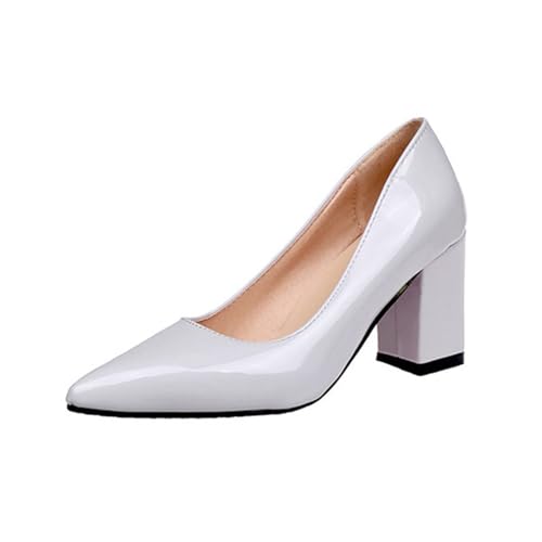 Talons hauts en cuir verni noir d'automne sans lacets qui ne font pas mal aux pieds