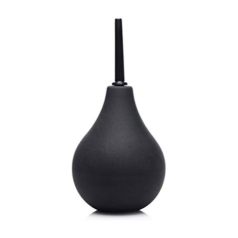 Cleanstream Thin Tip Enema Bulb, Anti Back-Flow, Reusable Enema Cleaner Kit for Men Women, 225ml Bulb, Black Cover