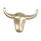 Gancho para llaves con forma de cabeza de toro: más allá de su uso práctico, este gancho sirve como elemento decorativo, mejorando la estética general de su entrada o habitación, ganchos decorativos únicos