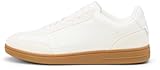 Marc OߴPolo Herren Sneaker flach aus Leder im Retro Stil, Weiß (MO'P Offwhite), 43