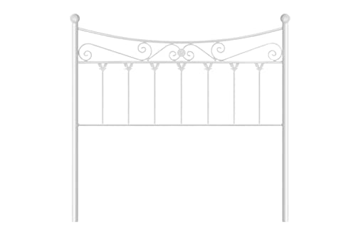 Cabecero de Forja Coin   Color Blanco