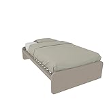 letto da 1 piazza e mezzo misure  MOBILFINO CAMERETTE 864 - Letto cameretta 120x190 1piazza e Mezza con Testate Personalizzabili. Rete Inclusa - Entrambe Le Testate Basse, Effetto Tessuto