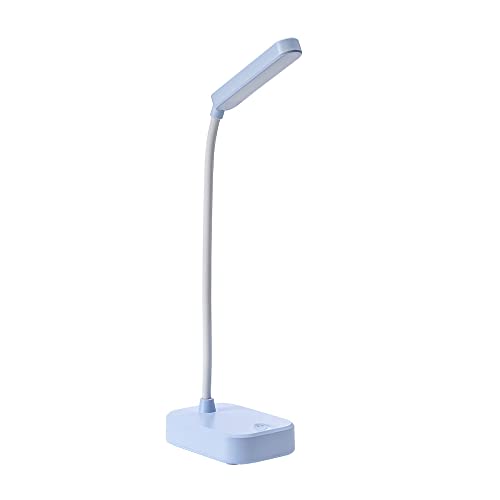Lamparas de escritorio juveniles led Lamparas de mesa sin cable Azul con de alimentación USB 3 niveles