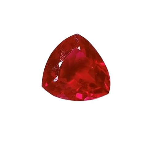 Certified Mozambique Blood Red Ruby 6 Ct Trillion Cut | Flawless Natural Loose Gemstone for Jewelry Making, Ring, Pendant, and Fashion Design