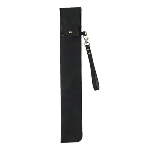 Zxpjkyu Drumsticks Tasche PU Drumsticks Aufbewahrungstasche Halter Tragetasche Trommelstock Zubehör Organizer Beutel für Konzerte Club Geburtstage, Schwarz