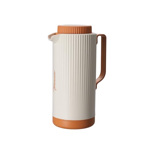 Image of Trueware Amaze ISI Certified Inner Steel Thermoware 1200 ML Hot & Cold Flask Jug, BPA Free, Leak Proof, Ideal for Tea, Coffee, Water, Hot and Cold Beverages