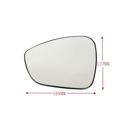 Vitre Retro Chauffant avec Angle Mort pour DS4 2011-2015 Remplacement Miroir Convexe Référence 1609433780 - 3
