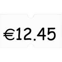 Checkpoint Meto Price Labels, Permanent Mini Pack, White