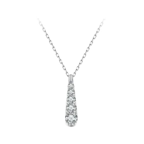 Colgante de plata 925 en forma de lágrima regalo de cumpleaños