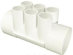PVC Water Manifold 2 x 0.75 in. Slip Ports 6