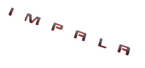 Emblemas de Impala Redline para puerta delantera, placa 3D compatible con modelos 2014 a 2020 3