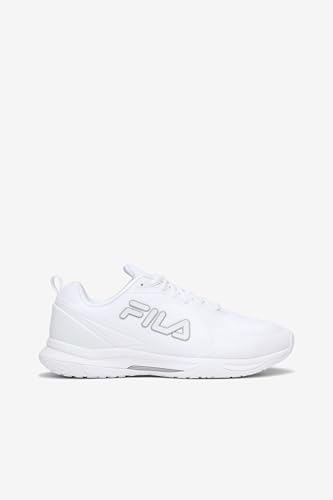 Fila Women's Volley Burst Shoes, White/White/Metallic Silver - 10