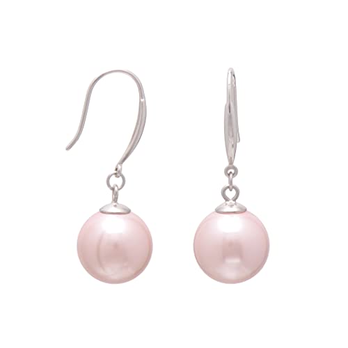Paialco 925 Sterling Silver Simulated Faux Pearl Earrings Dangle Balls