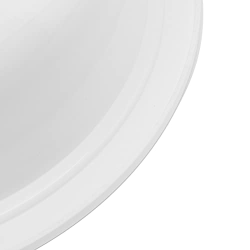 Lavabo redondo acrílico para solucionar la falta de espacio en baño 6