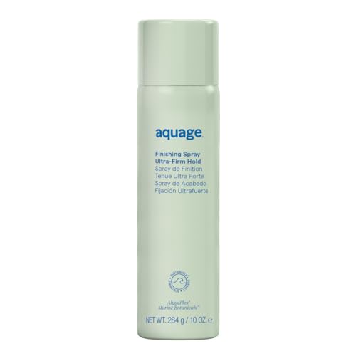 Aquage Finishing Hair Spray for Women & Men - Volumizing + Flexible Holding Spray for Shine and Long Lasting Style - Professional Hair Styling Products (10 oz)